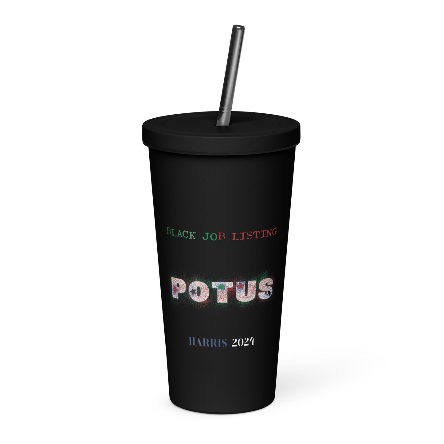I Love Her Black Job - Insulated tumbler with a straw