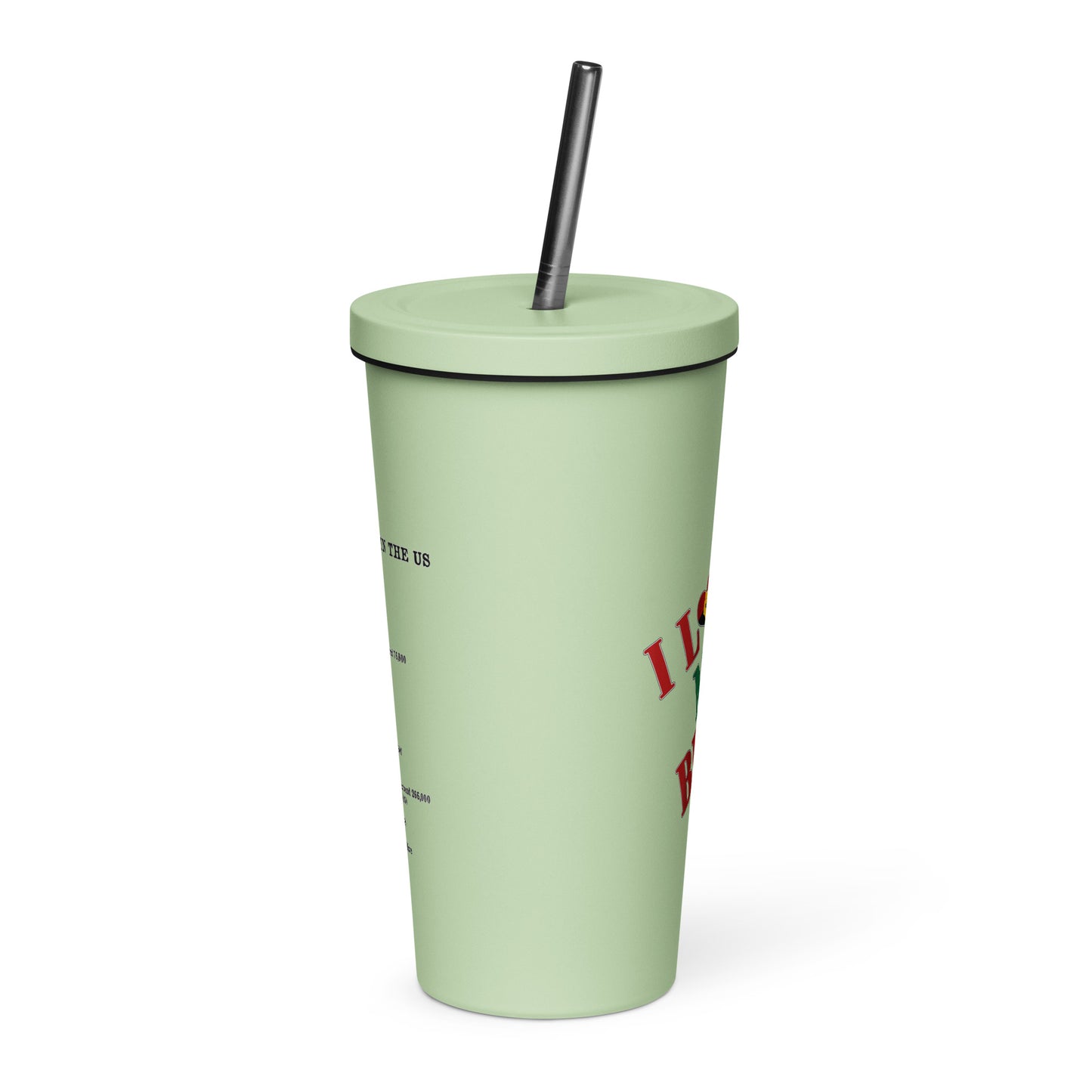 I Love My Black Job Insulated Tumbler