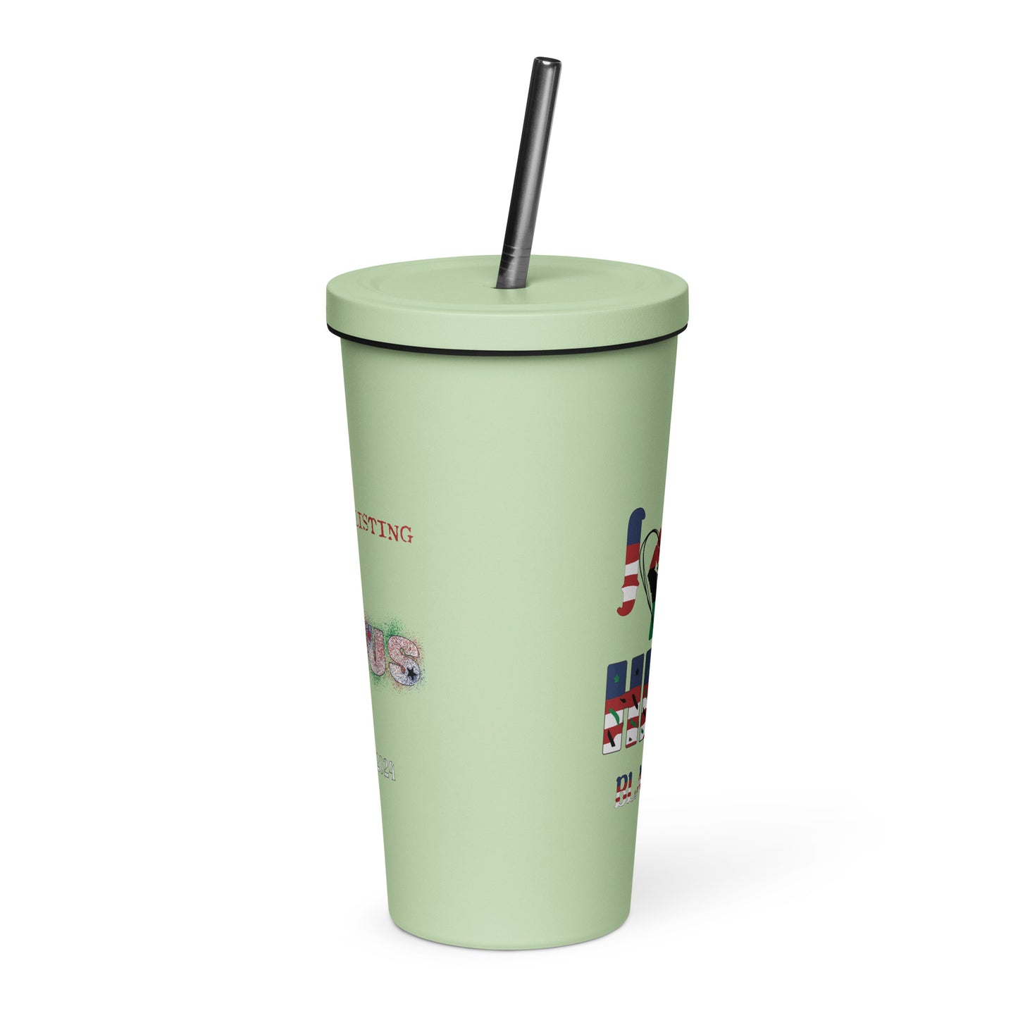 I Love Her Black Job - Insulated tumbler with a straw
