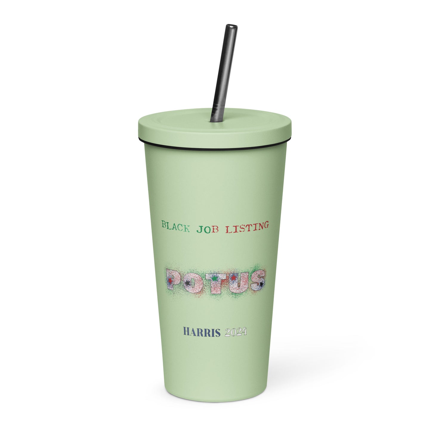 I Love Her Black Job - Insulated tumbler with a straw