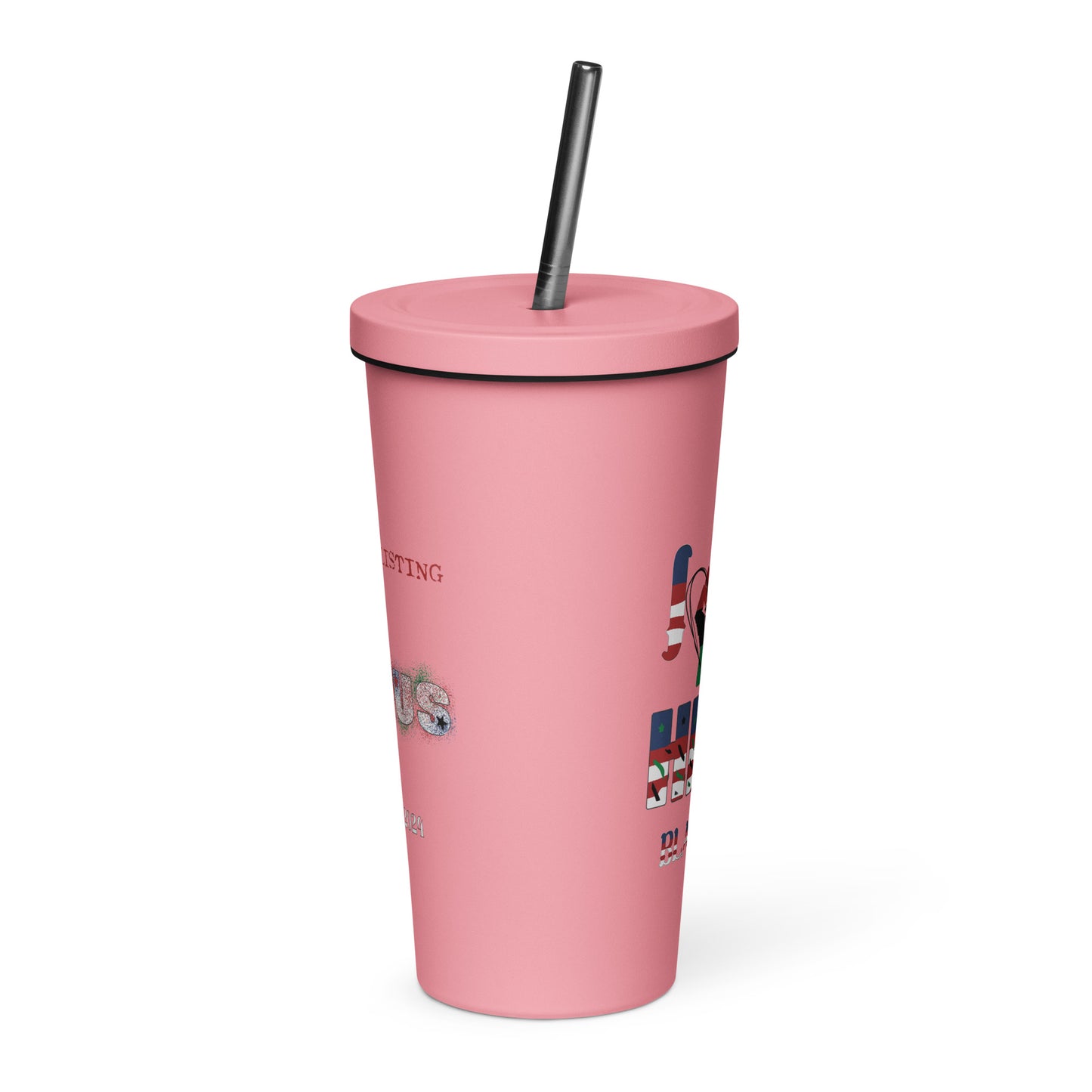 I Love Her Black Job - Insulated tumbler with a straw