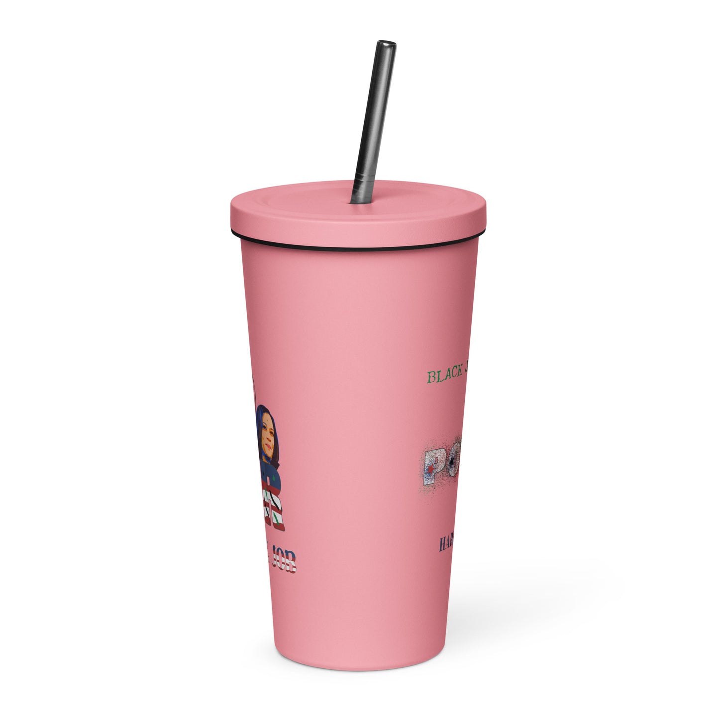 I Love Her Black Job - Insulated tumbler with a straw