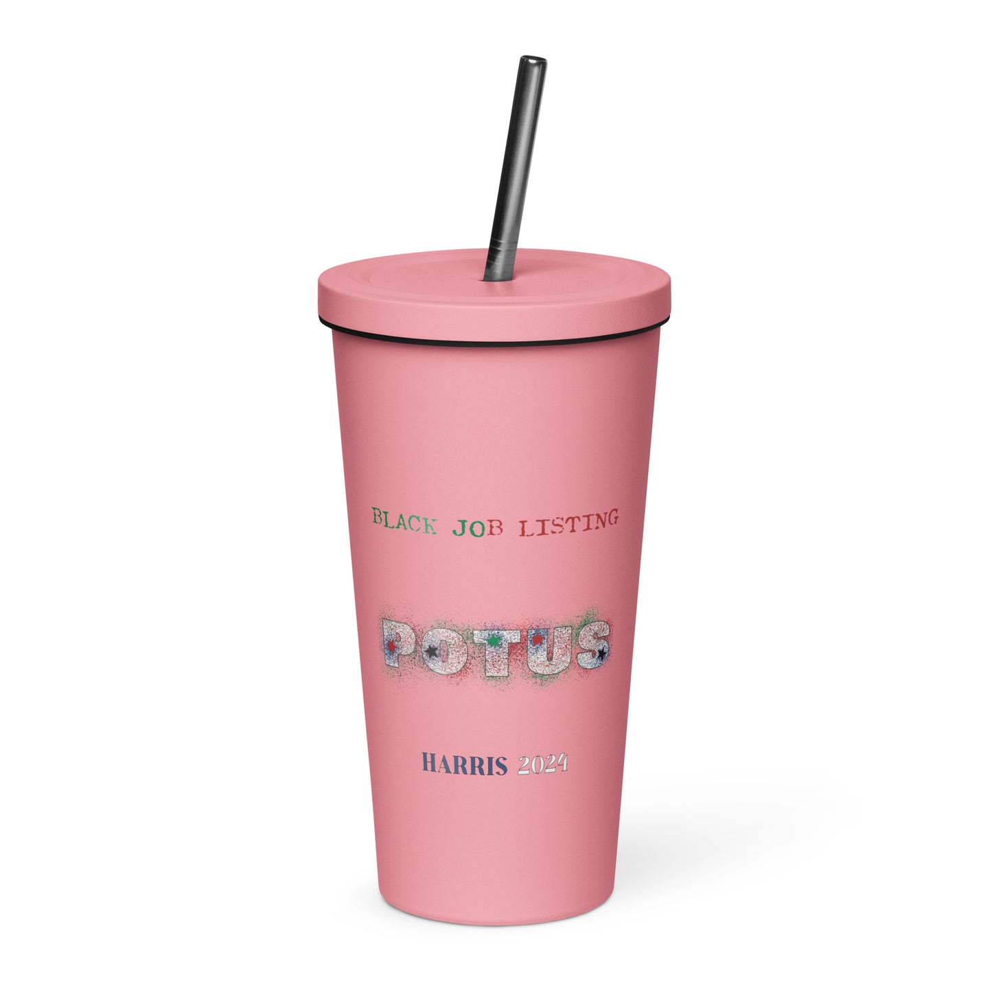 I Love Her Black Job - Insulated tumbler with a straw