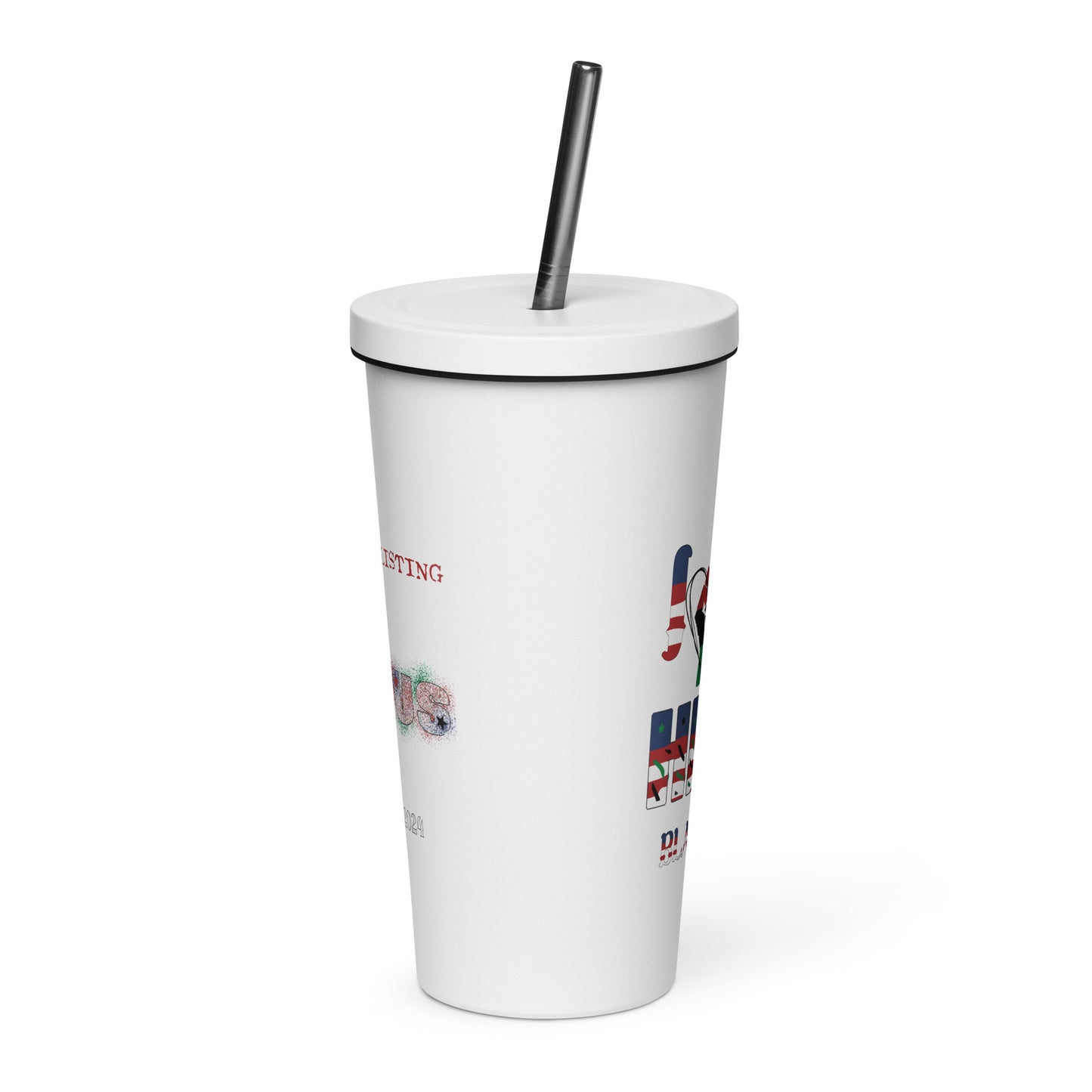 I Love Her Black Job - Insulated tumbler with a straw