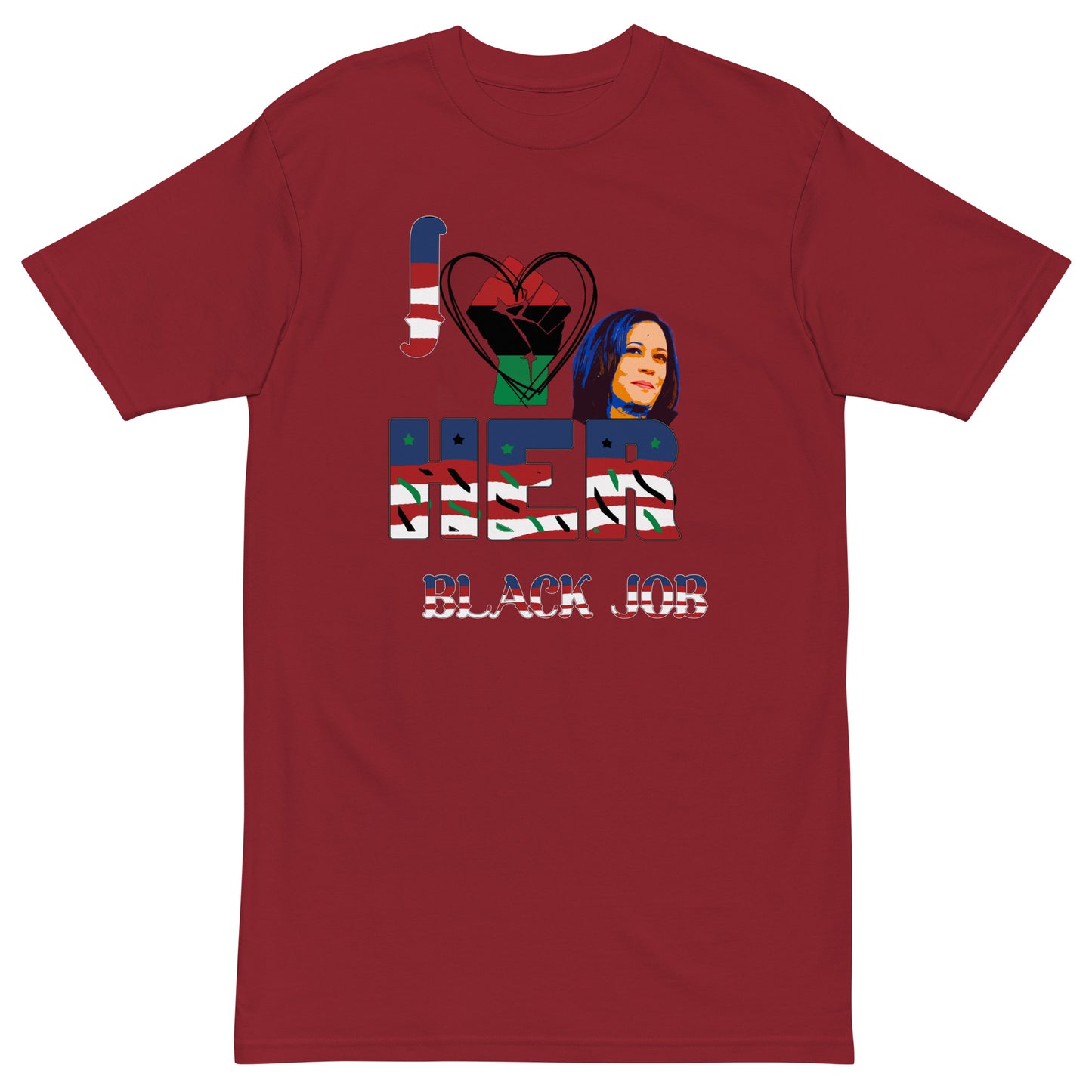 I Love Her Black Job-Men’s Premium Heavyweight Tee