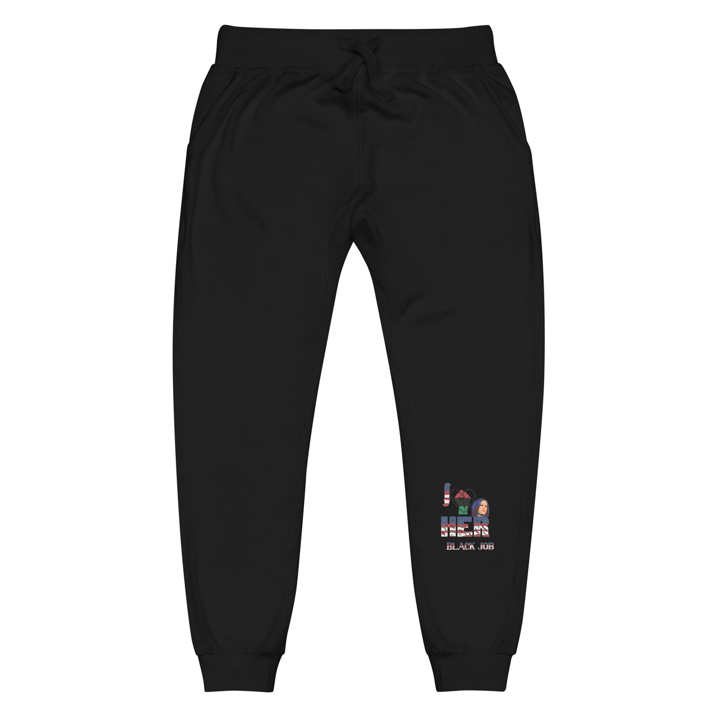 I Love Her Black Job - Unisex fleece sweatpants