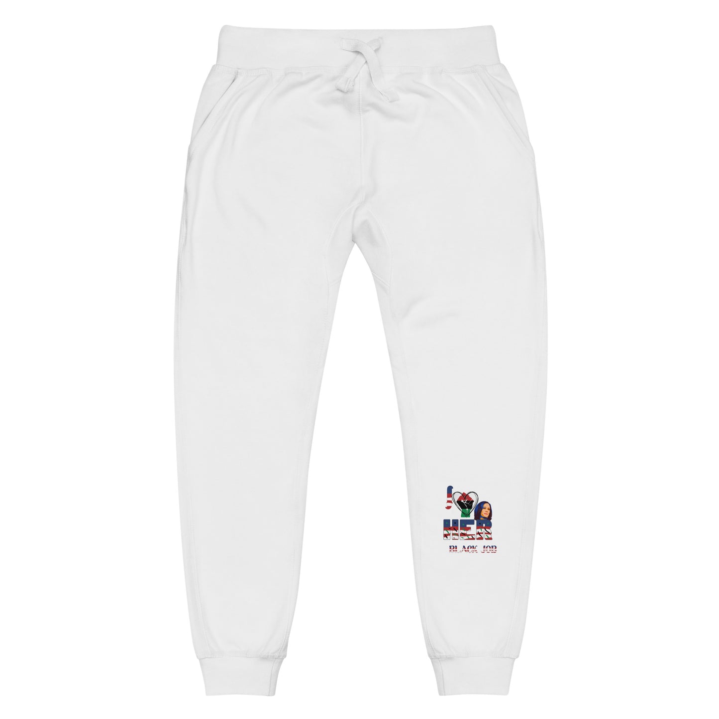 I Love Her Black Job - Unisex fleece sweatpants
