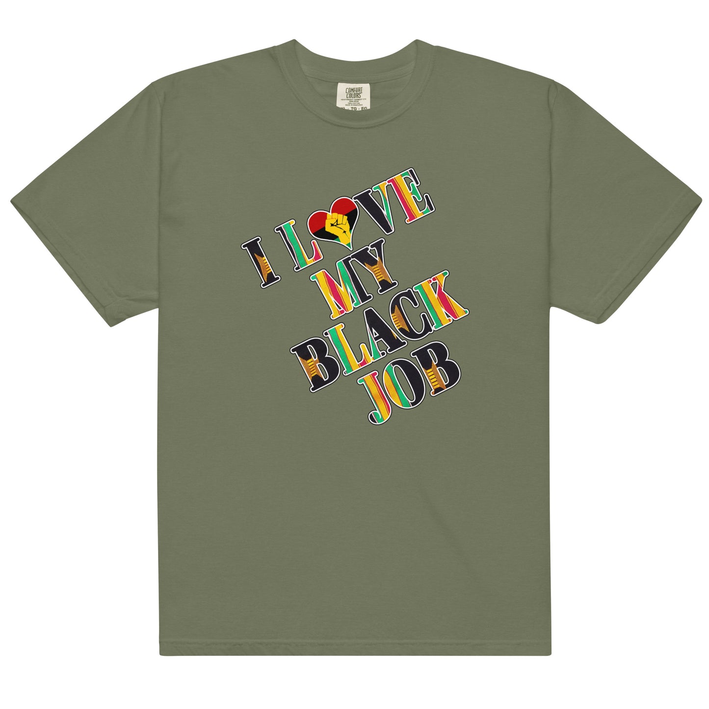 Kente I Love My Black Job Men's Tee