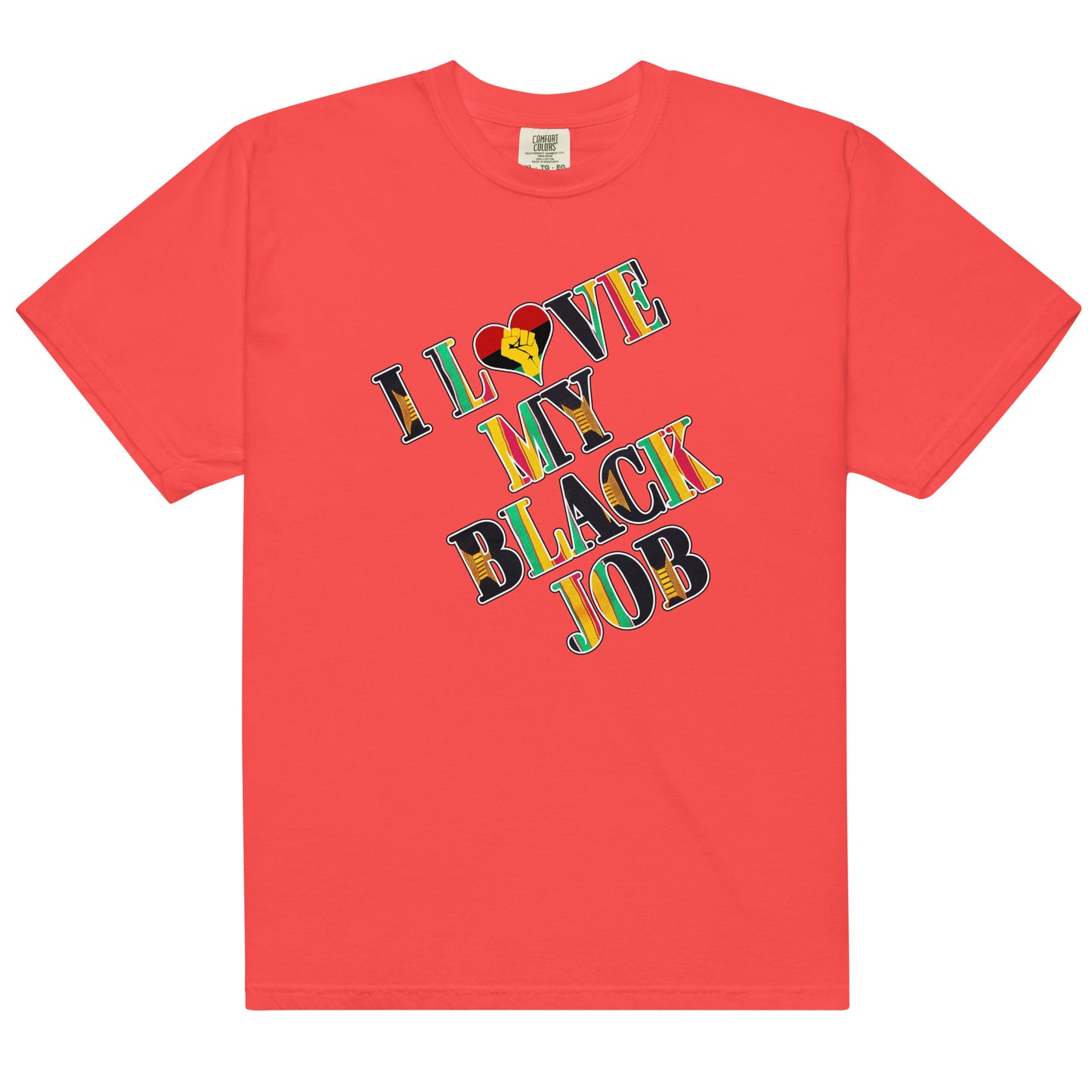Kente I Love My Black Job Men's Tee