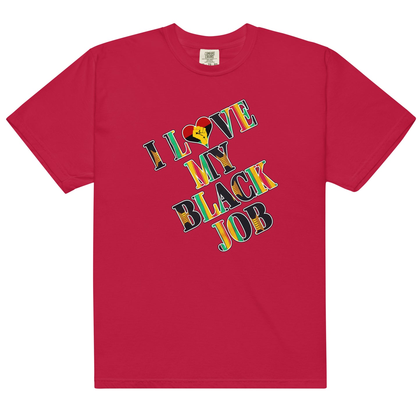 Kente I Love My Black Job Men's Tee