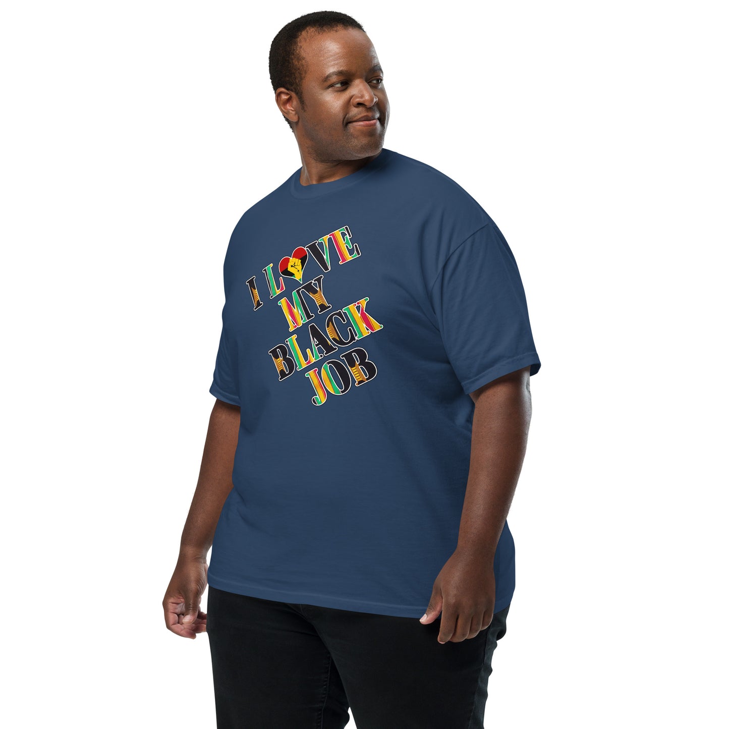 Kente I Love My Black Job Men's Tee