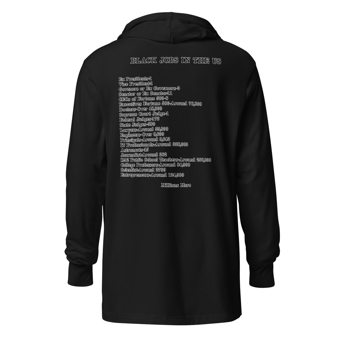 I Love My Black Job Hooded Long Sleeve