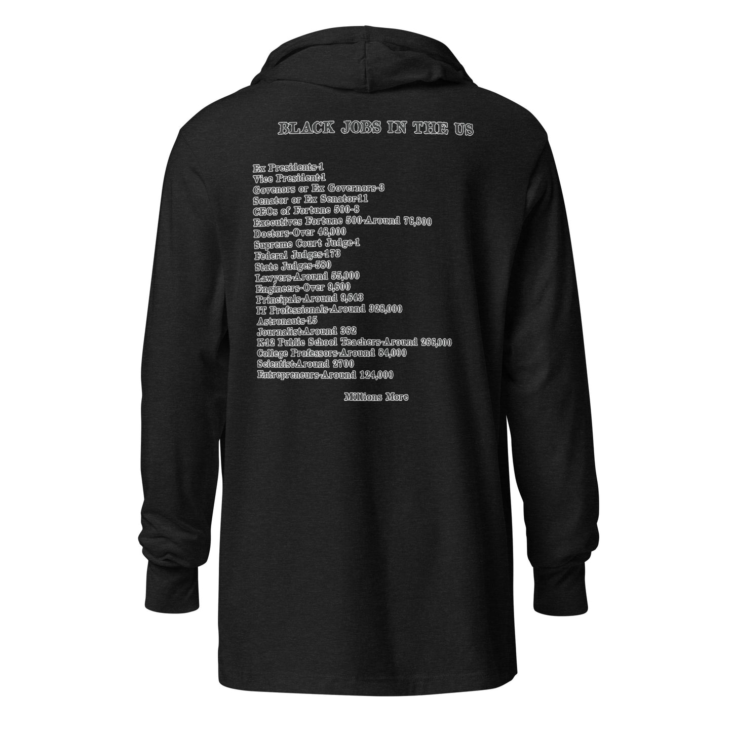 Kente I Love My Black Job Hooded Long Sleeve