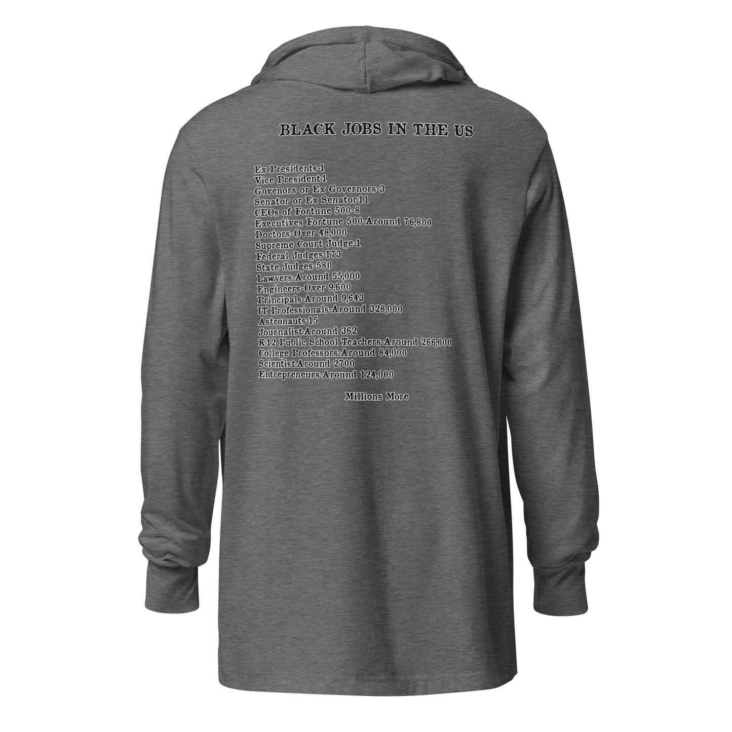 I Love My Black Job Hooded Long Sleeve
