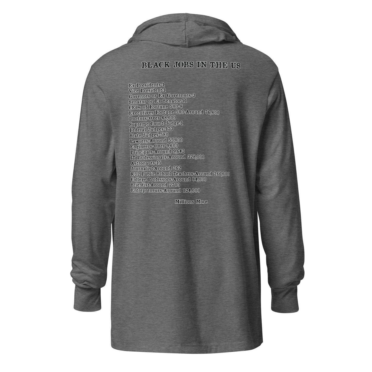 Kente I Love My Black Job Hooded Long Sleeve