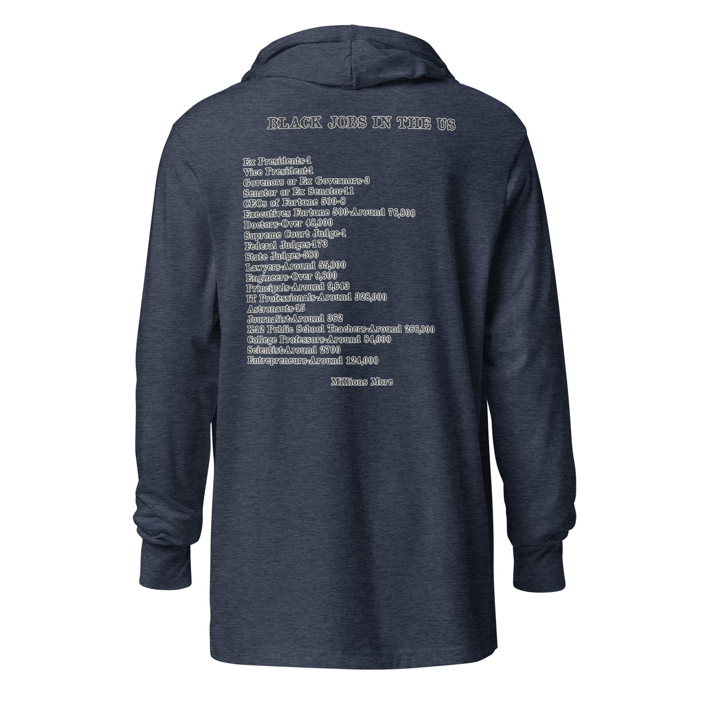 Kente I Love My Black Job Hooded Long Sleeve