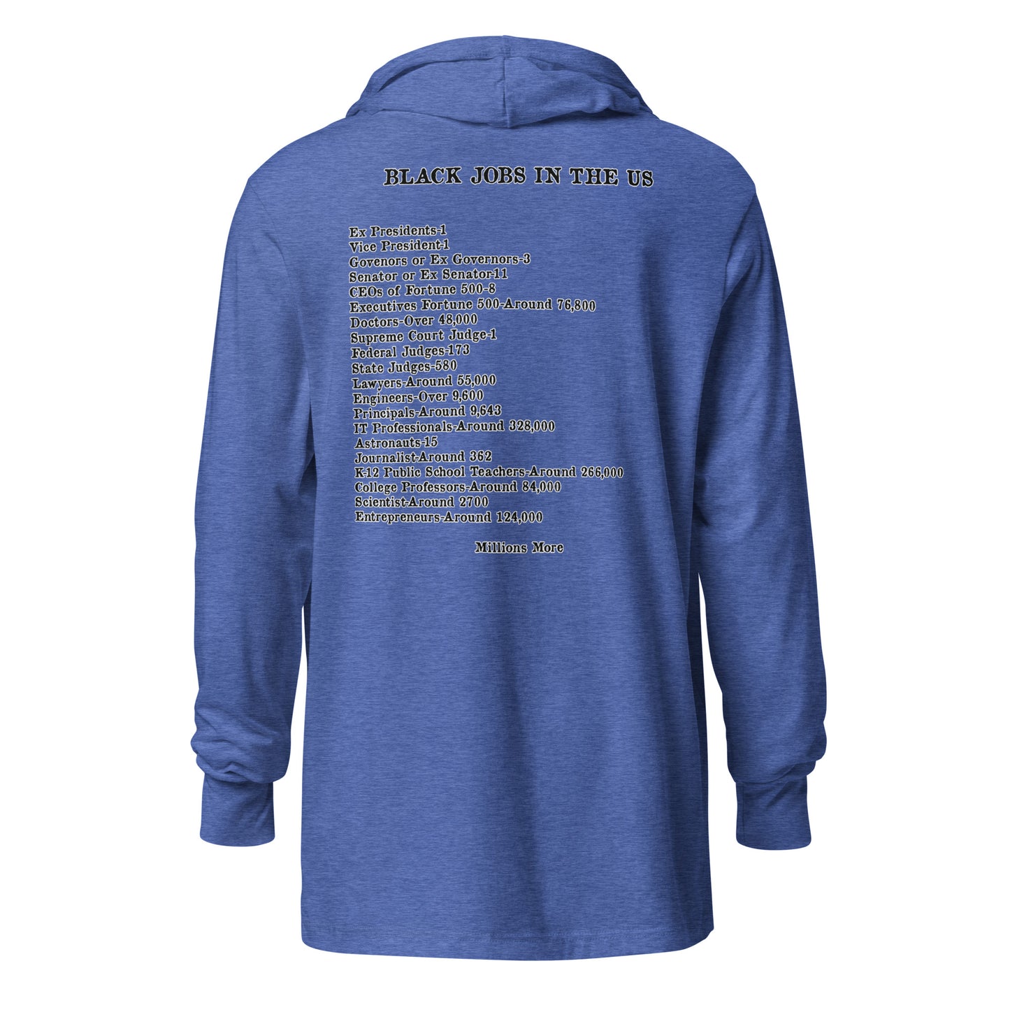 Kente I Love My Black Job Hooded Long Sleeve
