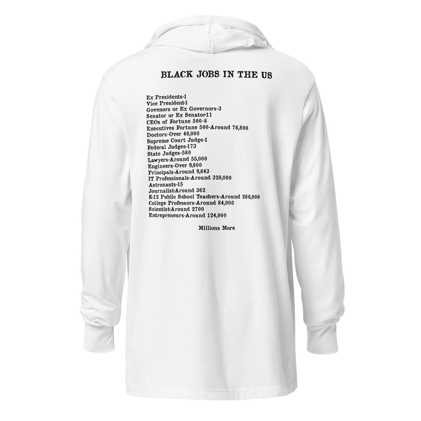 I Love My Black Job Hooded Long Sleeve