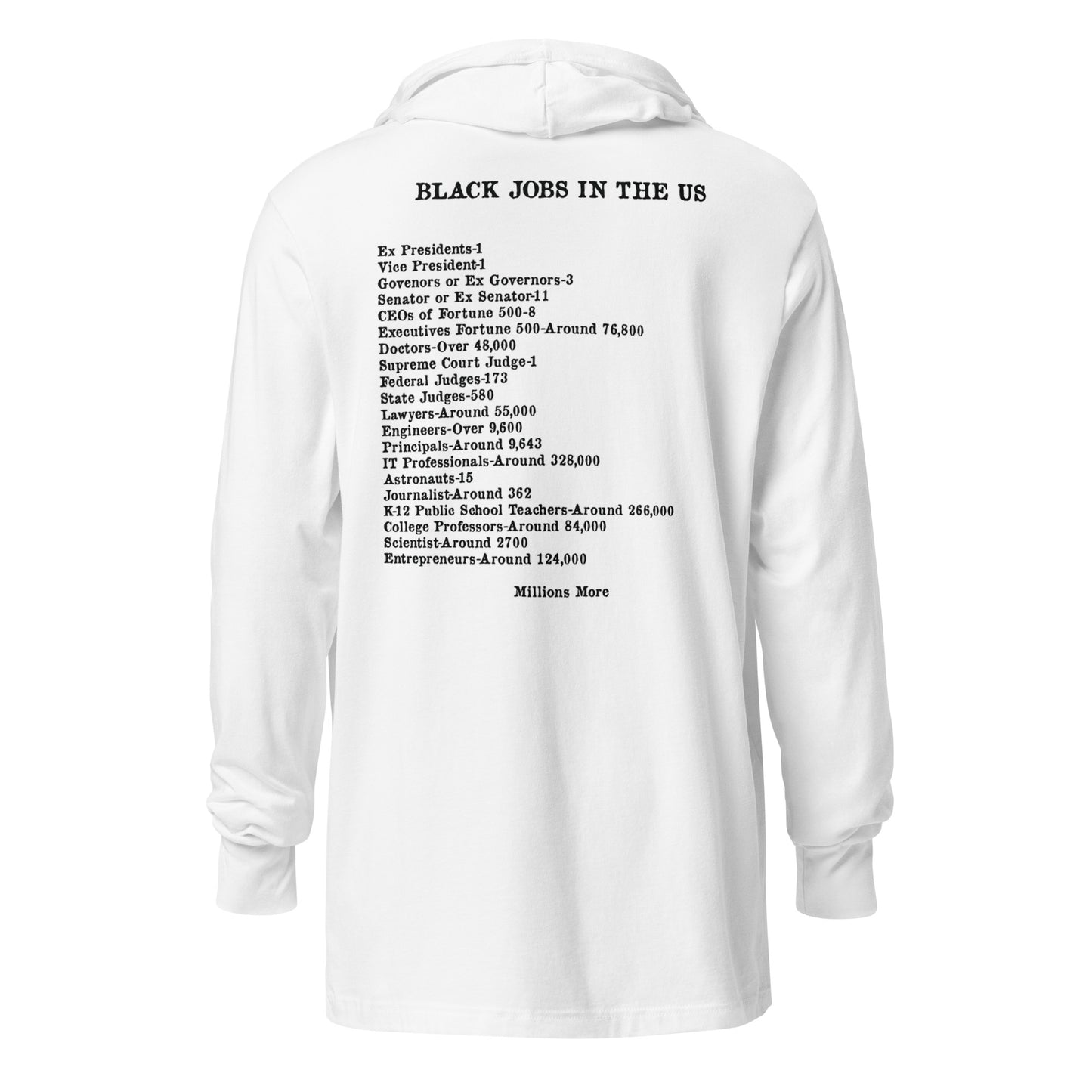 Kente I Love My Black Job Hooded Long Sleeve