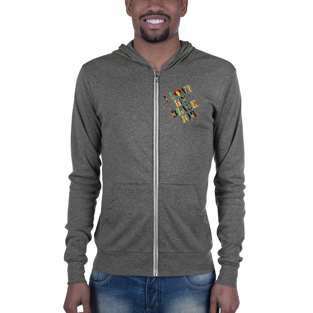 Kente I Love My Black Job Unisex Fleece