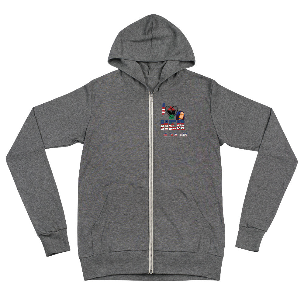 I Love Her Black Job - Unisex Zip Hoodie