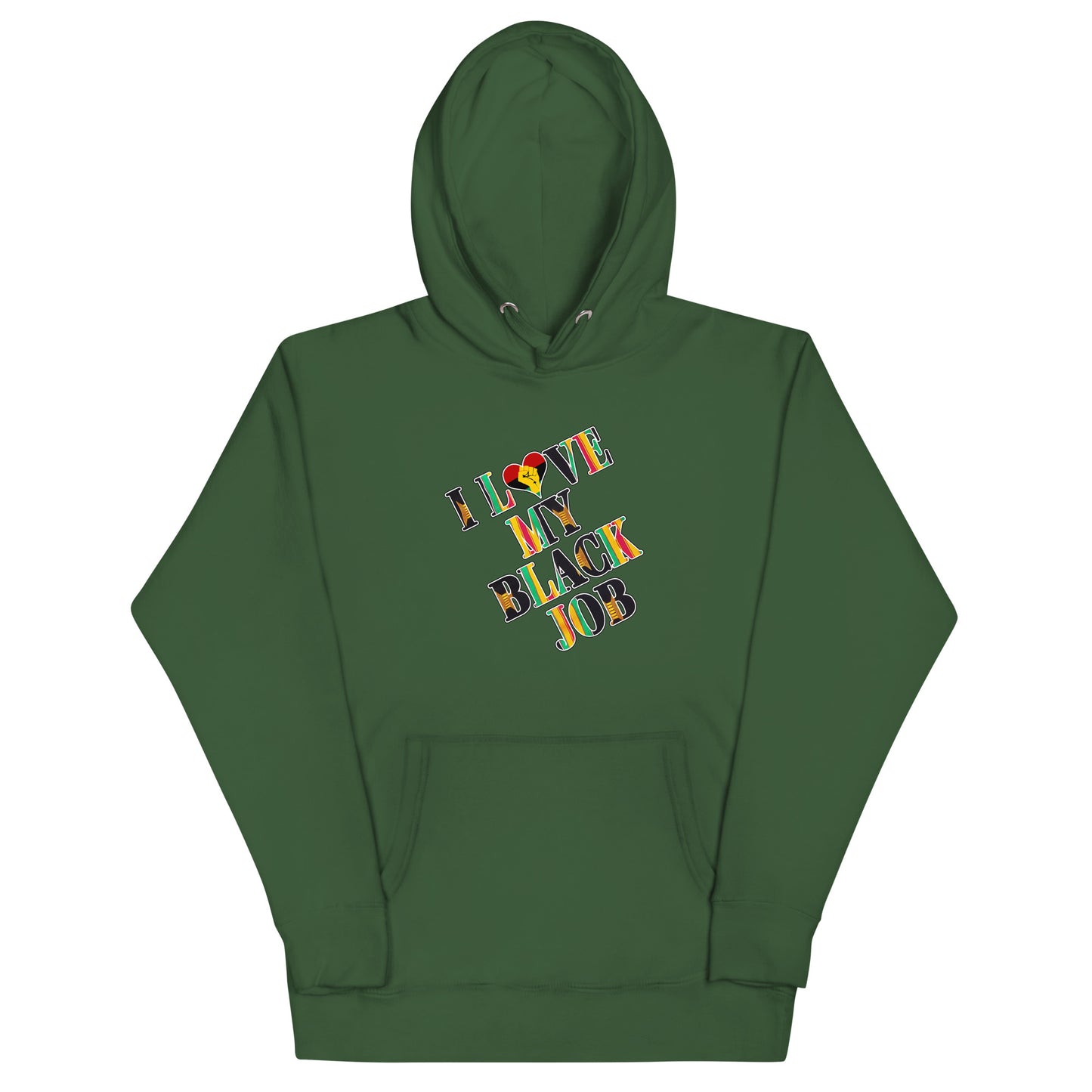 Kente I Love My Black Job Unisex Hoodie