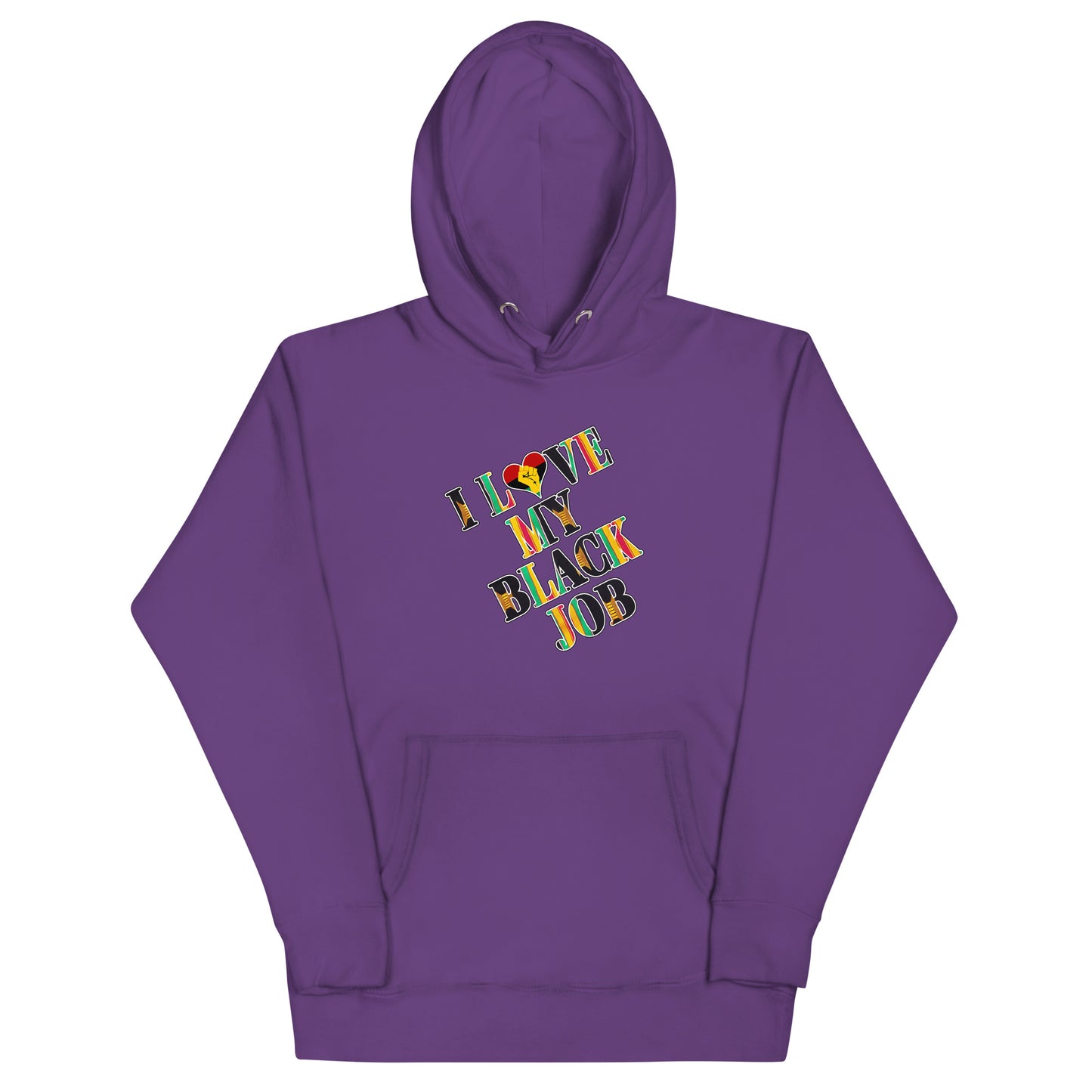 Kente I Love My Black Job Unisex Hoodie