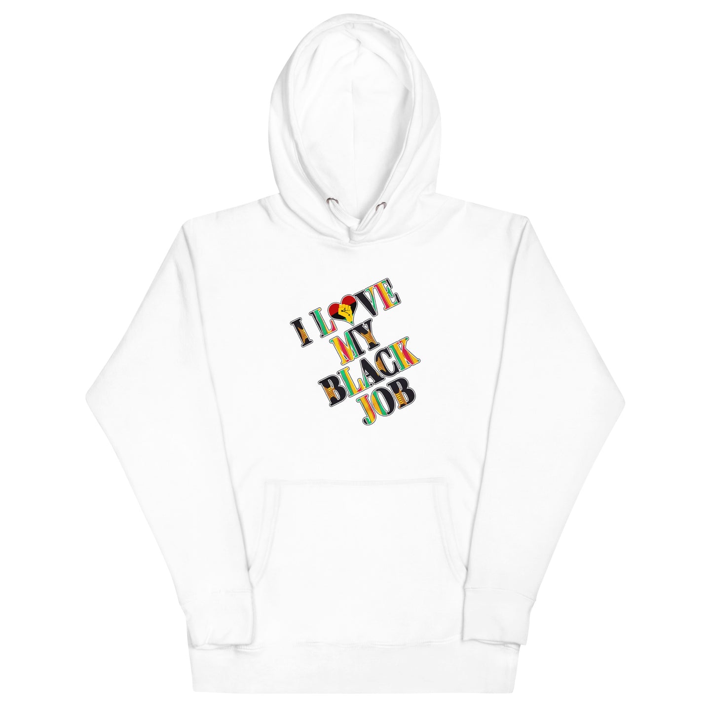 Kente I Love My Black Job Unisex Hoodie