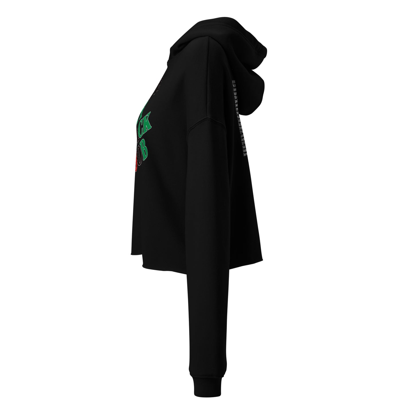 I Love My Black Job Women's Crop Hoodie