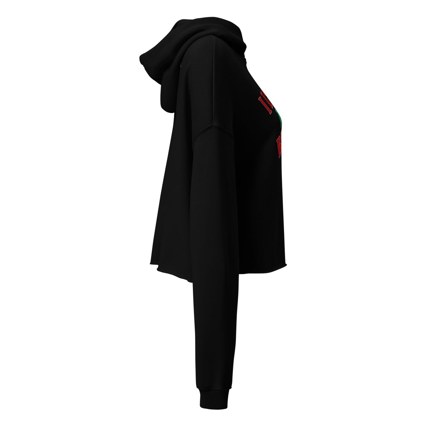 I Love My Black Job Women's Crop Hoodie