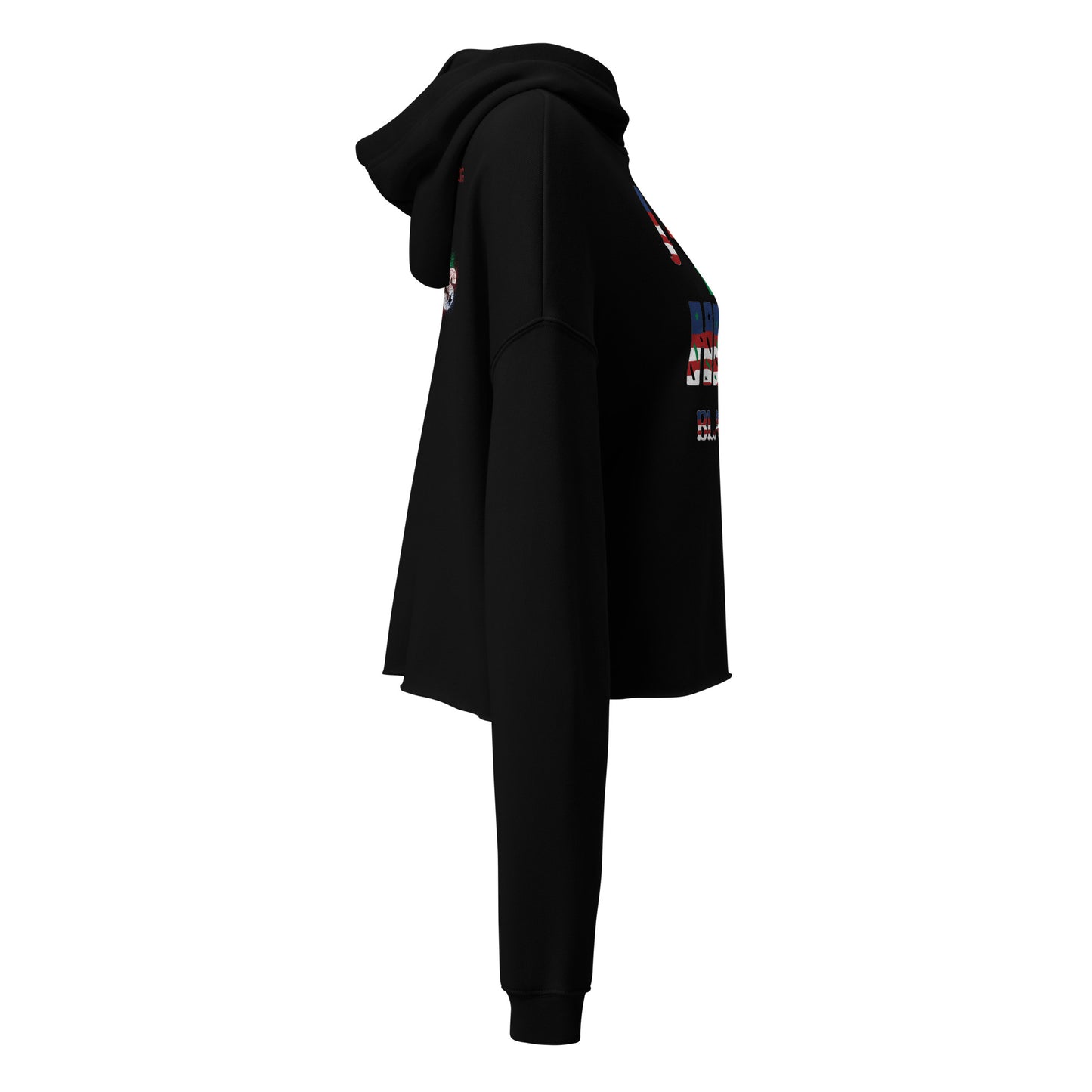 I Love Her Black Job - Crop Hoodie
