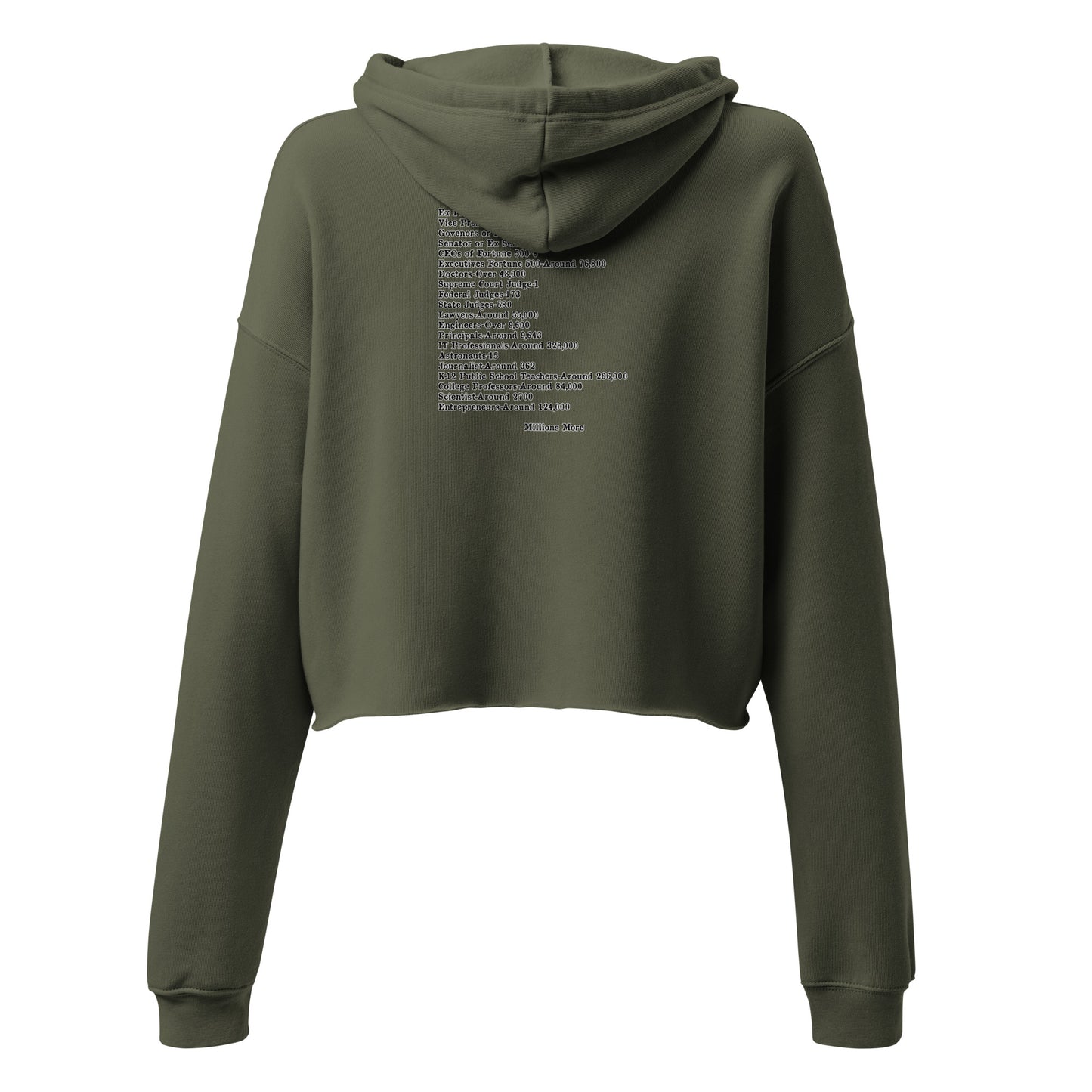 Kente I Love My Black Job Women's Crop Hoodie