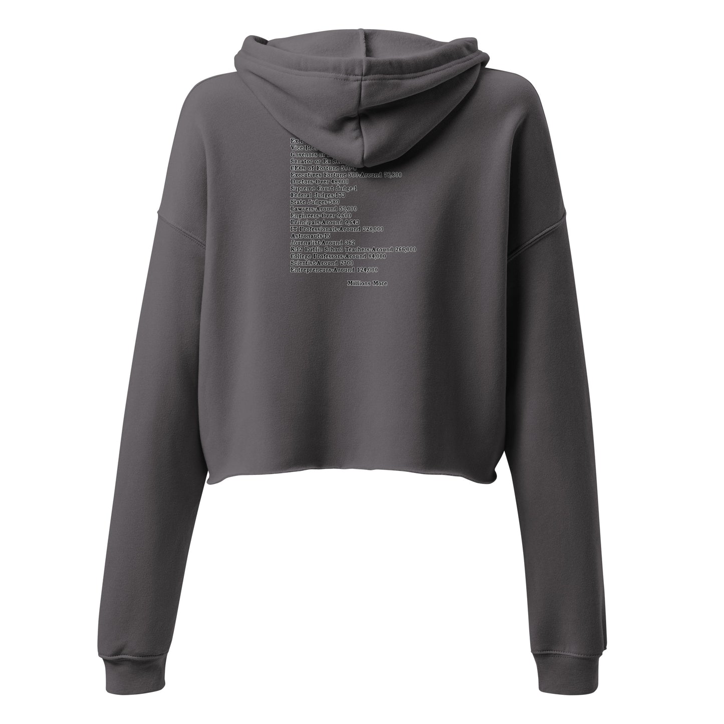 I Love My Black Job Women's Crop Hoodie