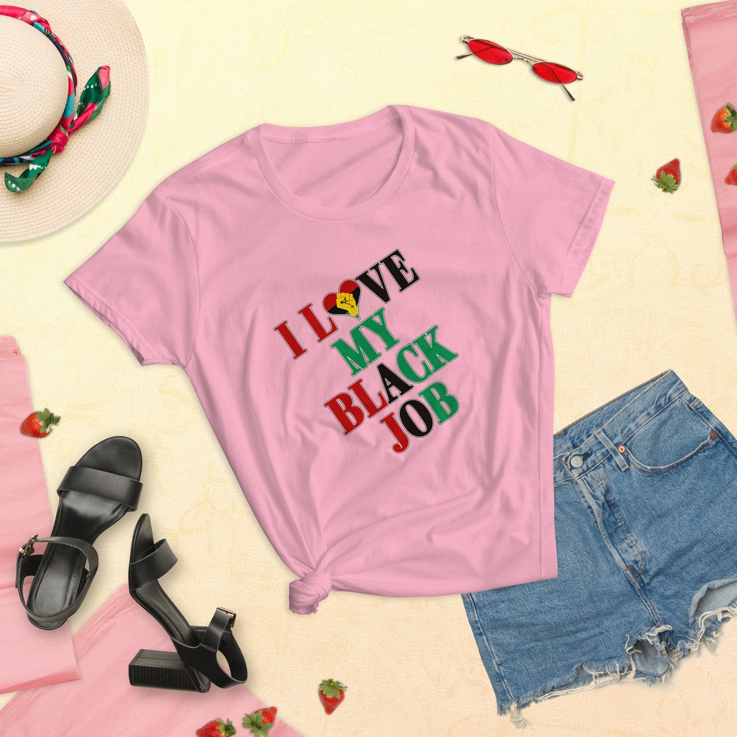 I Love My Black Job Women's Tee