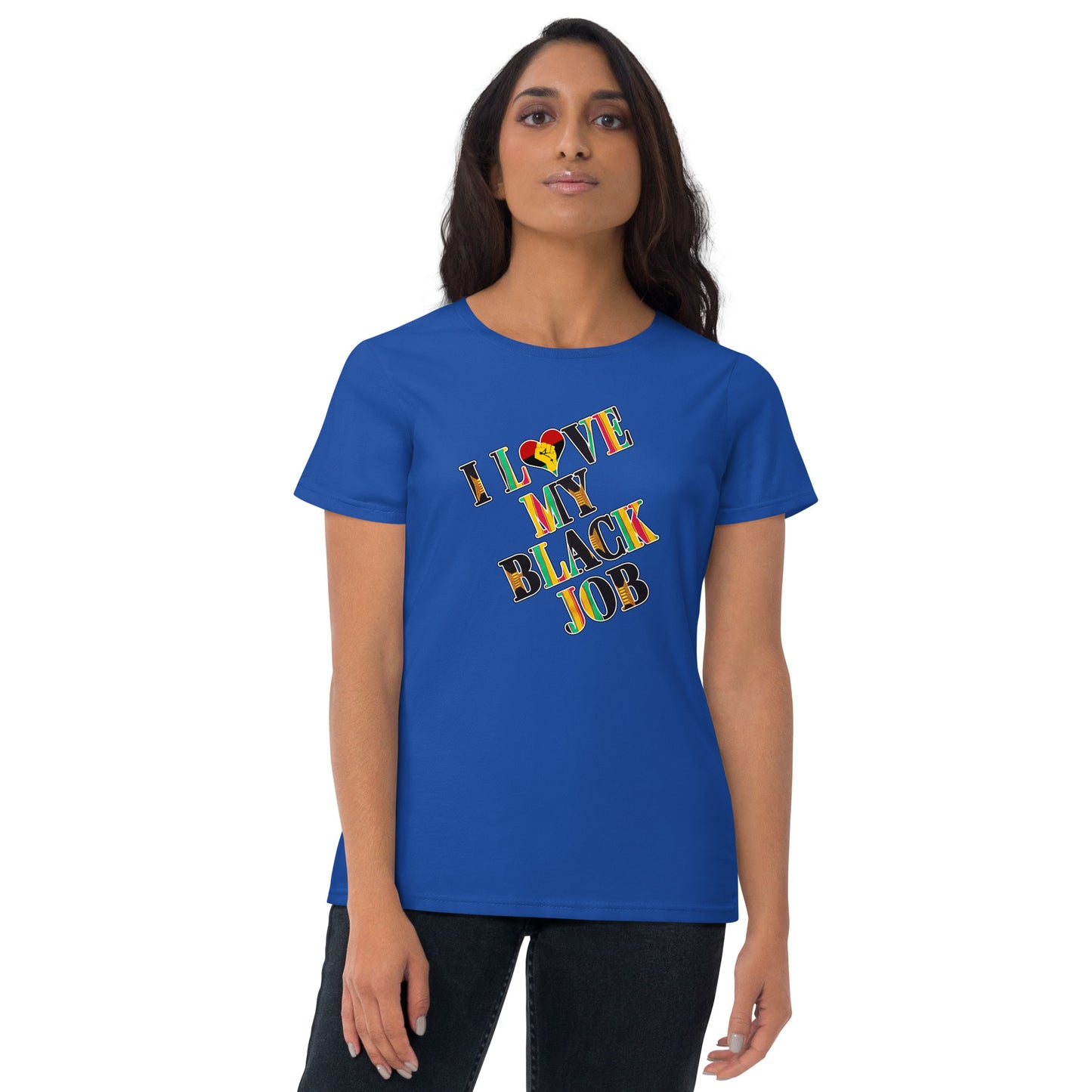 Kente I Love My Black Job Women's Tee