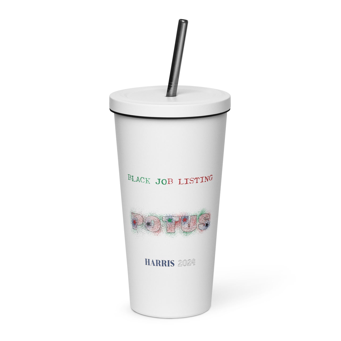I Love Her Black Job - Insulated tumbler with a straw