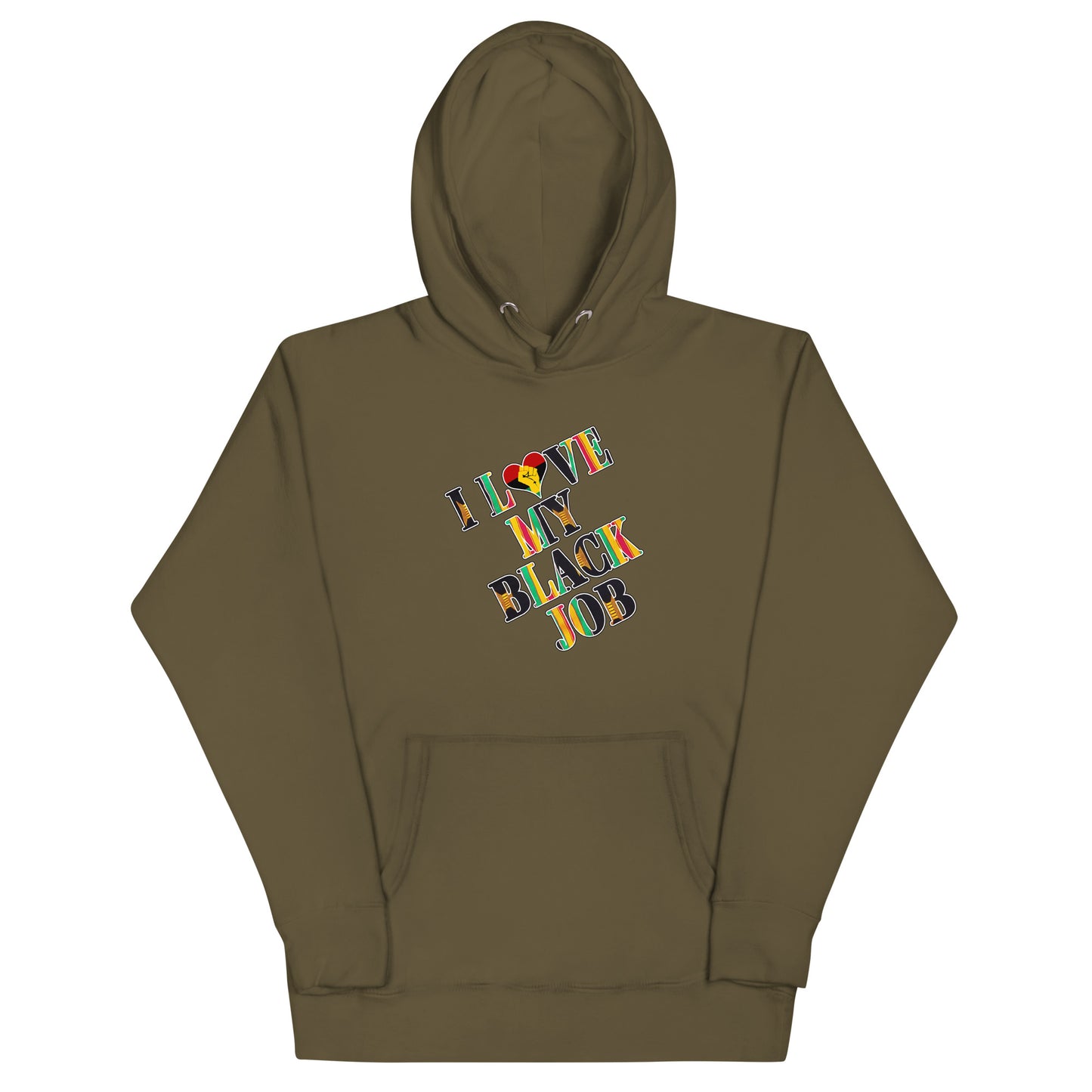 Kente I Love My Black Job Unisex Hoodie